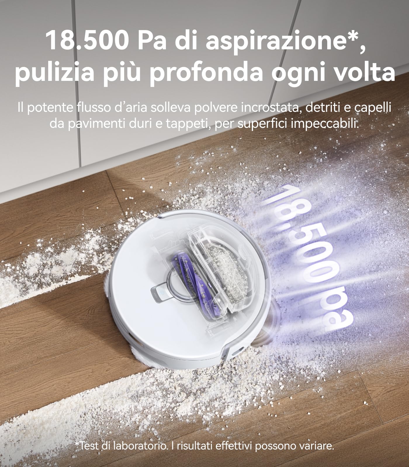 NARWAL Freo Z10 Pro Robot Aspirapolvere Lavapavimenti, 18500Pa, CarpetFocus2.0, DualFlow2.0 Anti-groviglio di Peli, Mop Estensibile, Navigazione Radar LDS, Acqua Calda a 75℃, Autopulizia e Asciugatura