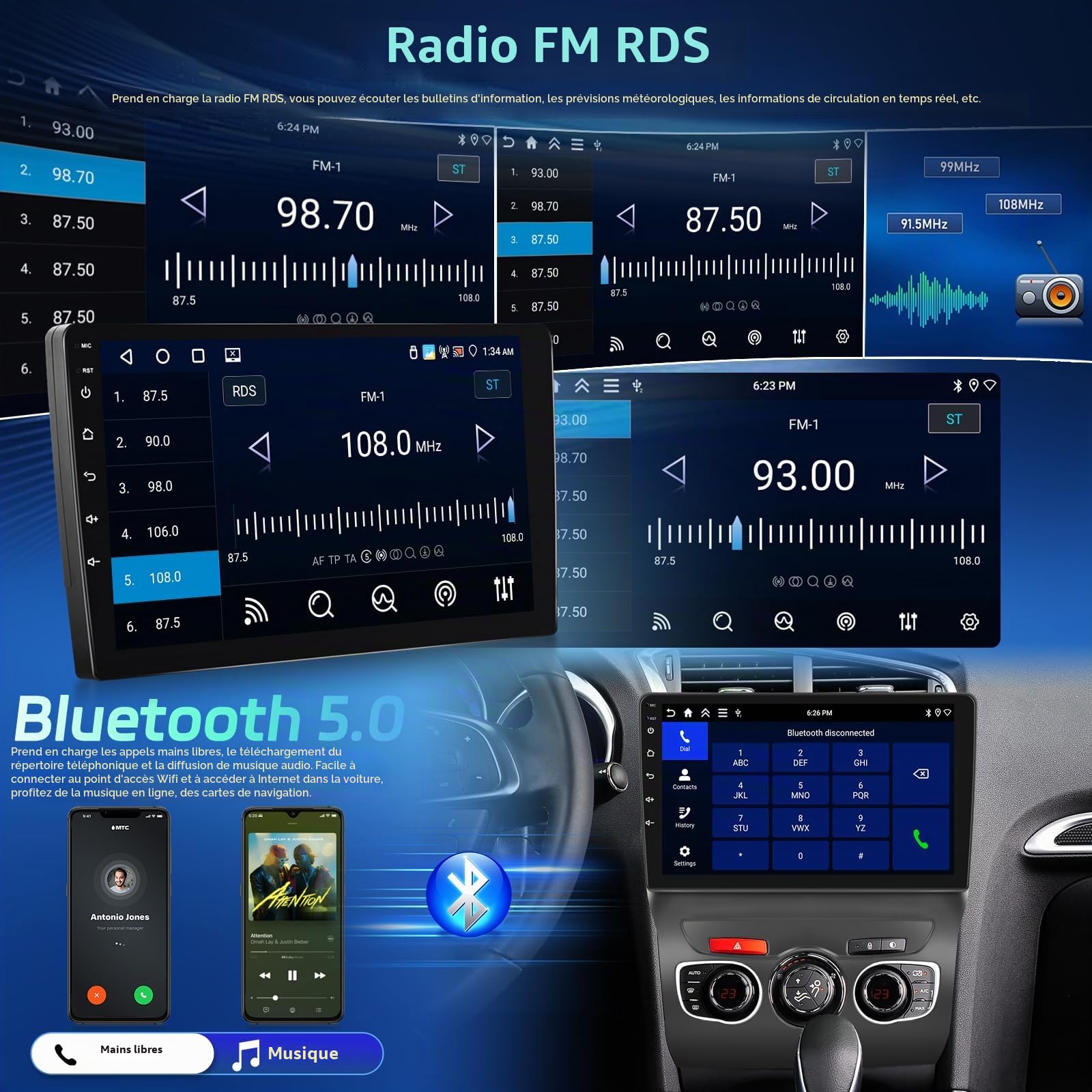4G+64G Autoradio pour Citroen C4 C4L DS4 2013-2017