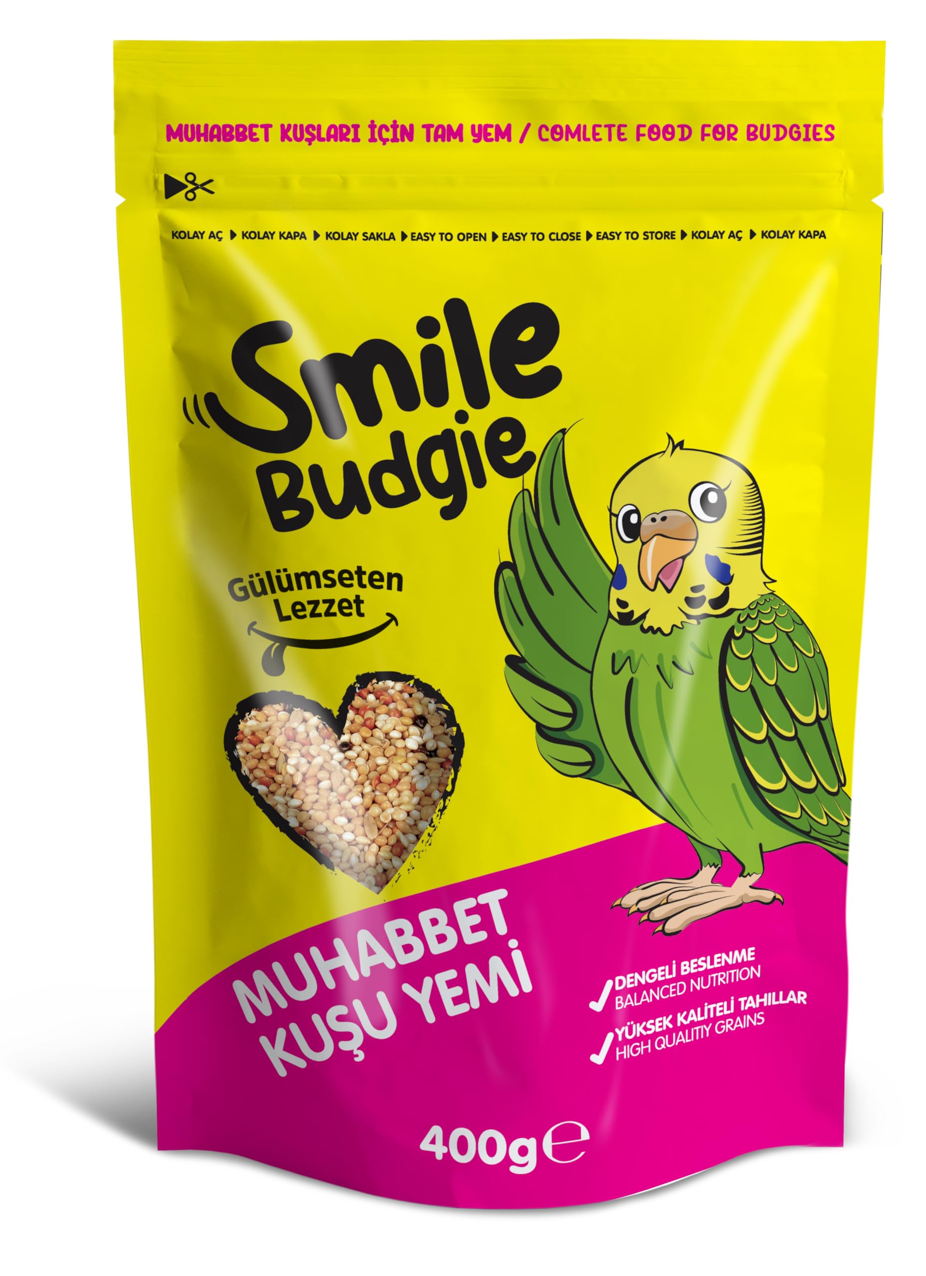 Smile Muhabbet Kuşu Yemi 400 g