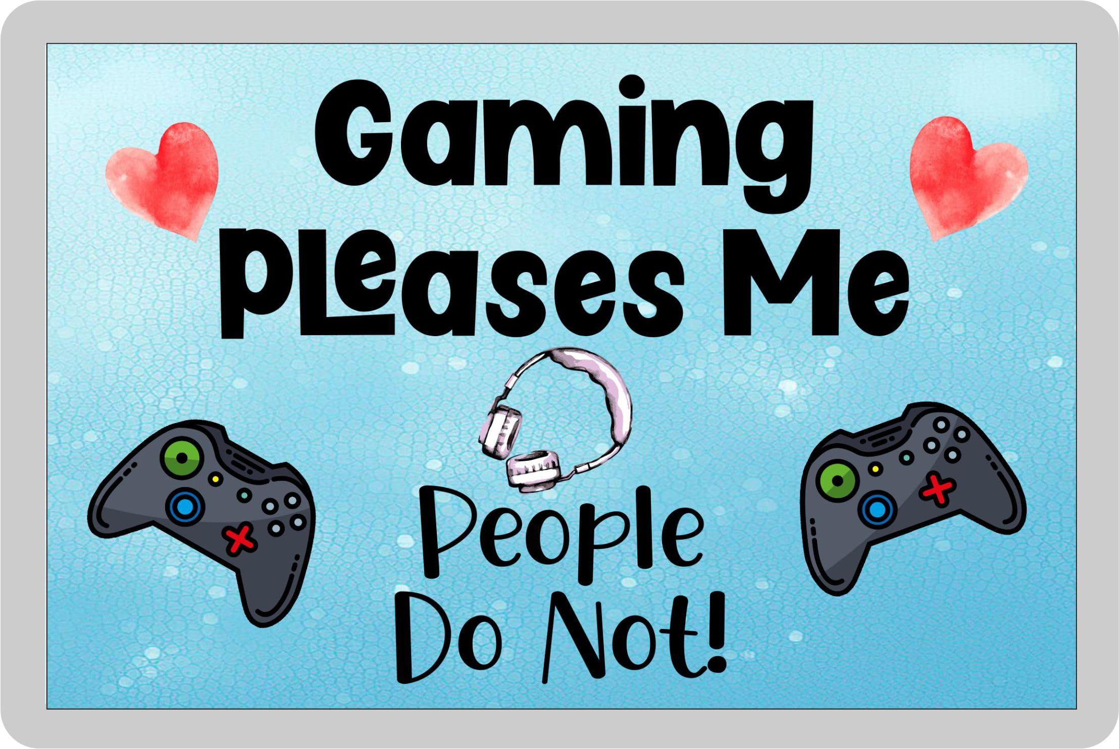 Decalarama Gamer Fridge Magnet Gift – Gaming Pleases Me People Do Not – Xbox – Funny Cute Novelty Family Present