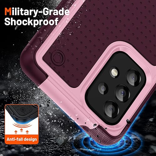 Miniatura 7 de Jeylly Funda para Samsung Galaxy A52A52S 5G, protección contra caídas de grado militar a prueba de golpes, antiarañazos, antideslizante, funda