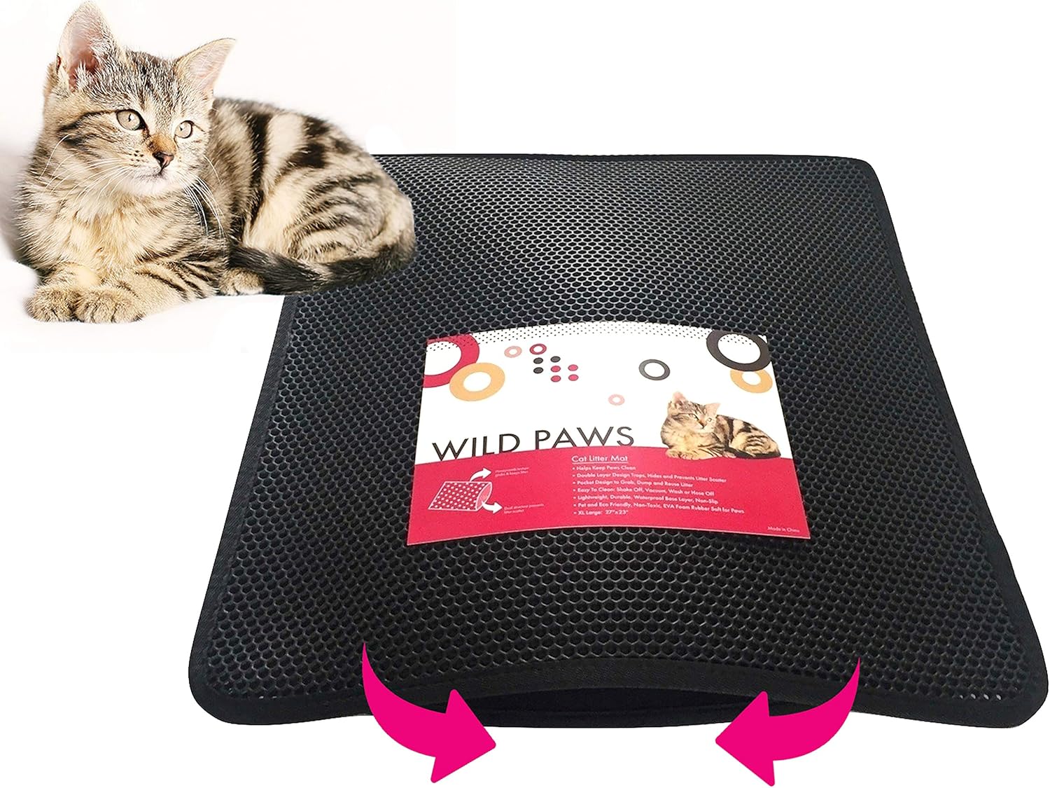 Wild Paws Cat Litter Mat XL DoubleLayer Cat