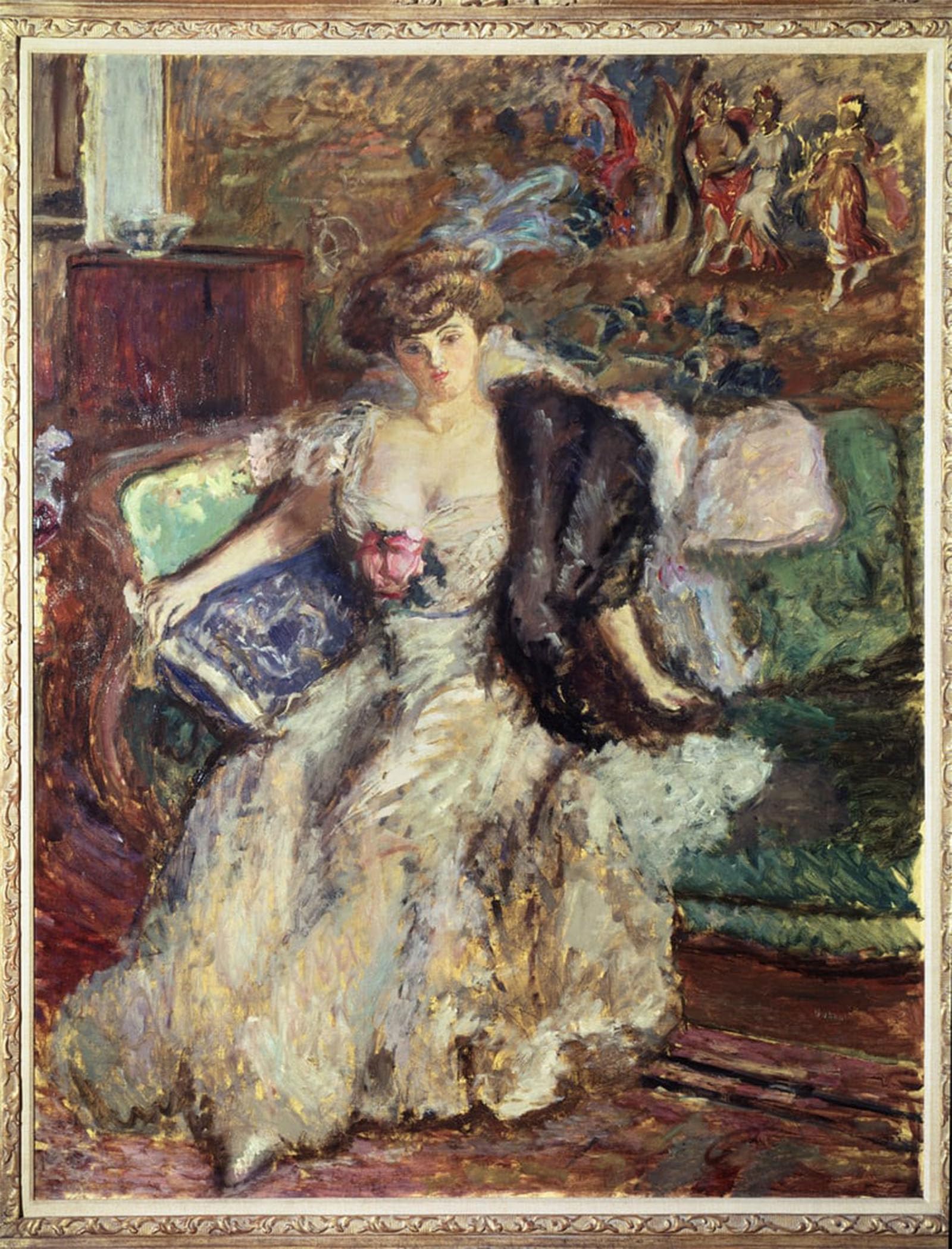 ARTXLXXBN Famous Painting Canvas Artwork Graffiti Print Portrait of Misia Sert by Pierre Bonnard Portrait Canvas Image for Home Decor 60x90cm