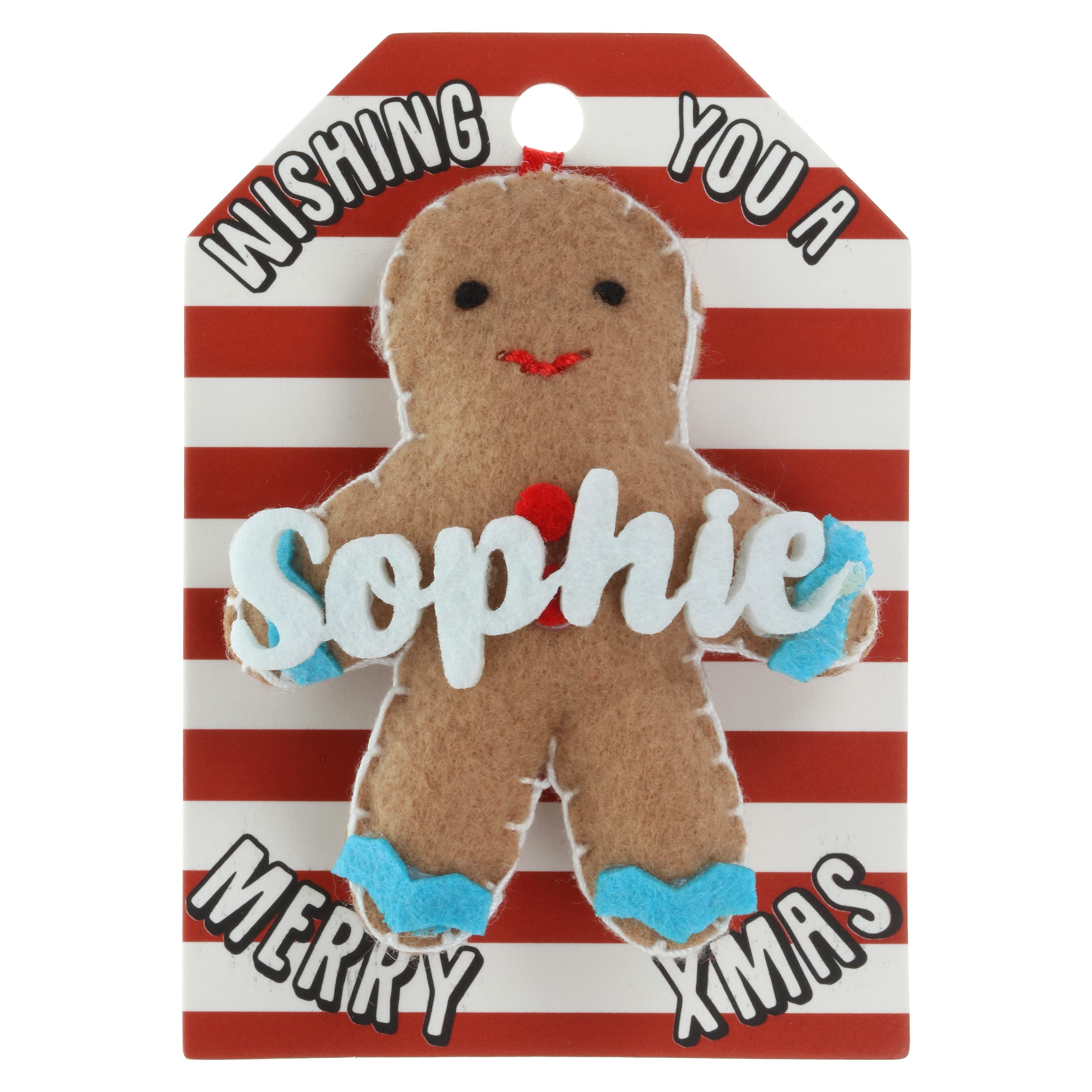 Sophie Name Gingerbread Man Christmas Tree Bauble Decoration Hanging Gift