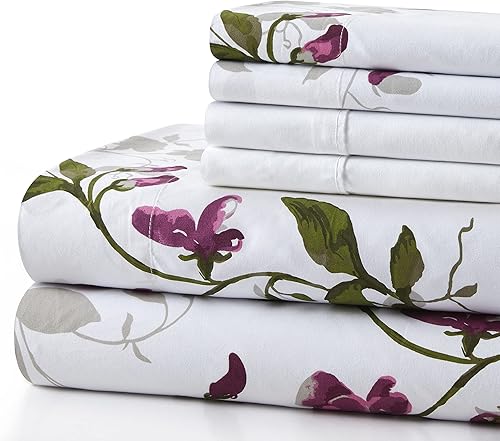 Miniatura 3 de Marina Decoration Ropa de cama ultra suave y sedosa con bolsillo profundo, rayón derivado de bambú para todas las estaciones, juego de sábanas de 6