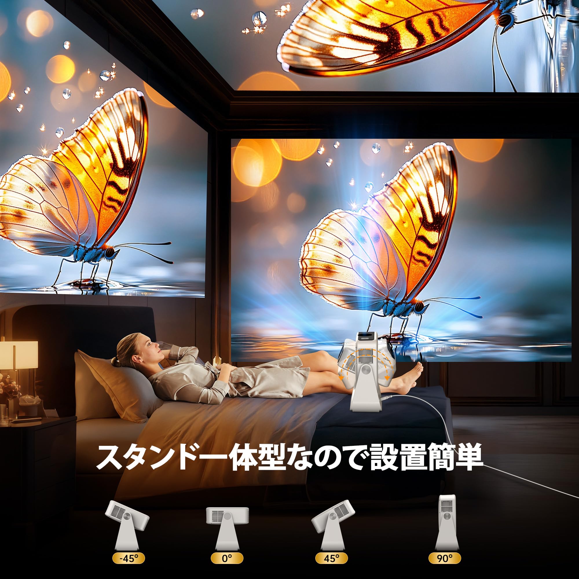 YOWHICK H6 1080P スマートプロジェクター Amazon.co.jp: YOWHICK H6 Projector for Home Use, Integrated