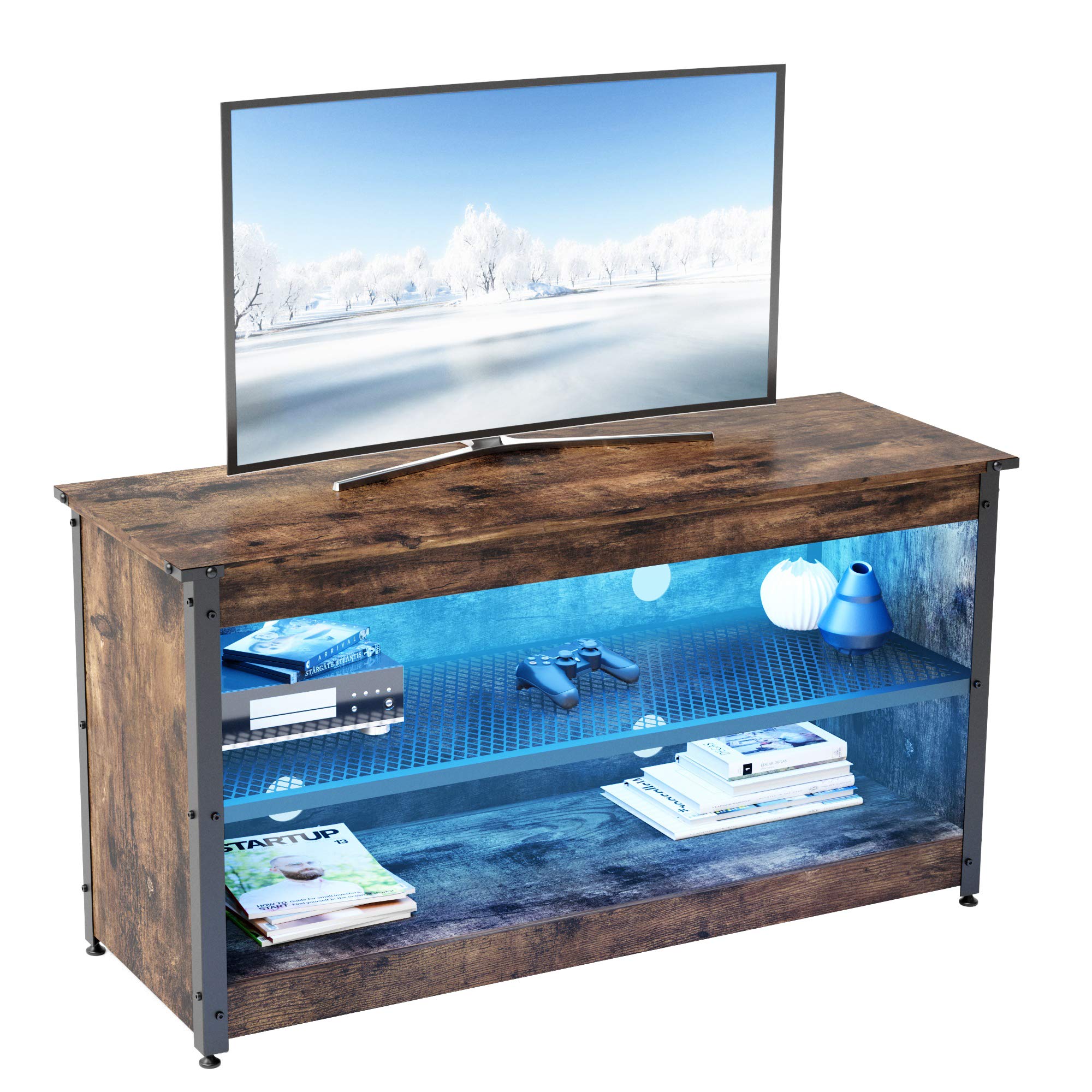 Buy Bestier Gaming TV Stand for Bedroom Small Gaming Entertainment