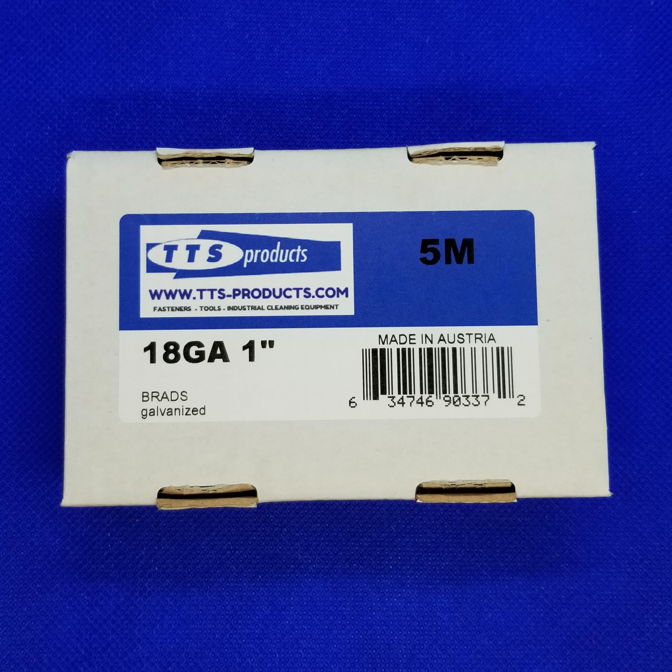 18 Gauge 1" Brad Nails F25 18G 1" Inch Long Brads 1 inch Collated Brad Nails 5,000 Per box