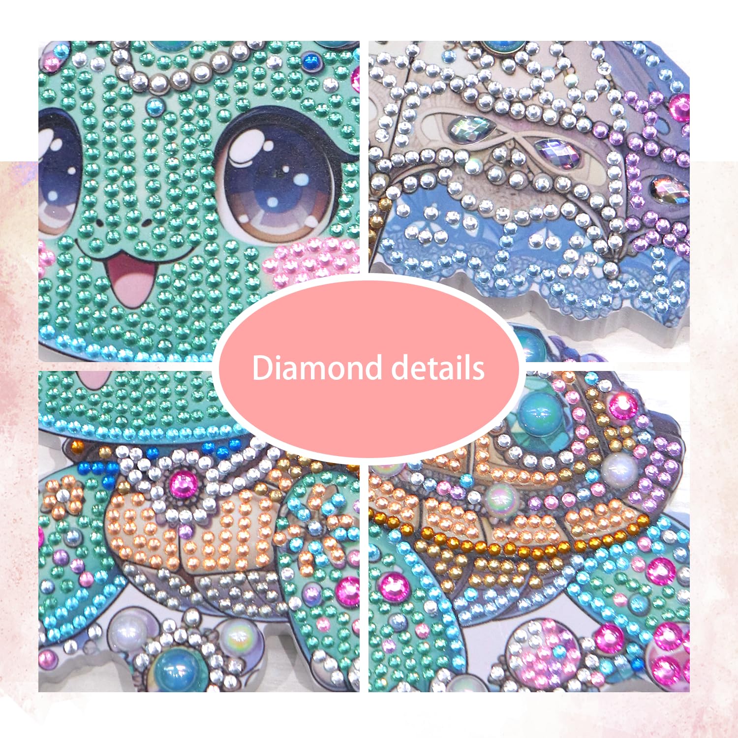 Kits de pintura de diamantes para adultos, kits de arte de diamantes para adultos principiantes, pinturas de puntos de diamante con diamantes 5D, arte y manualidades para adultos, decoración de pared