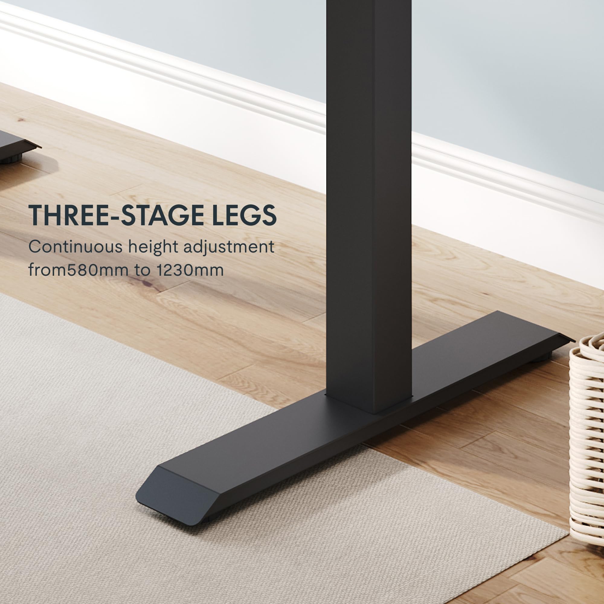 FLEXISPOT E7 Mesa de pé elétrica com capacidade de 161 kg, motor