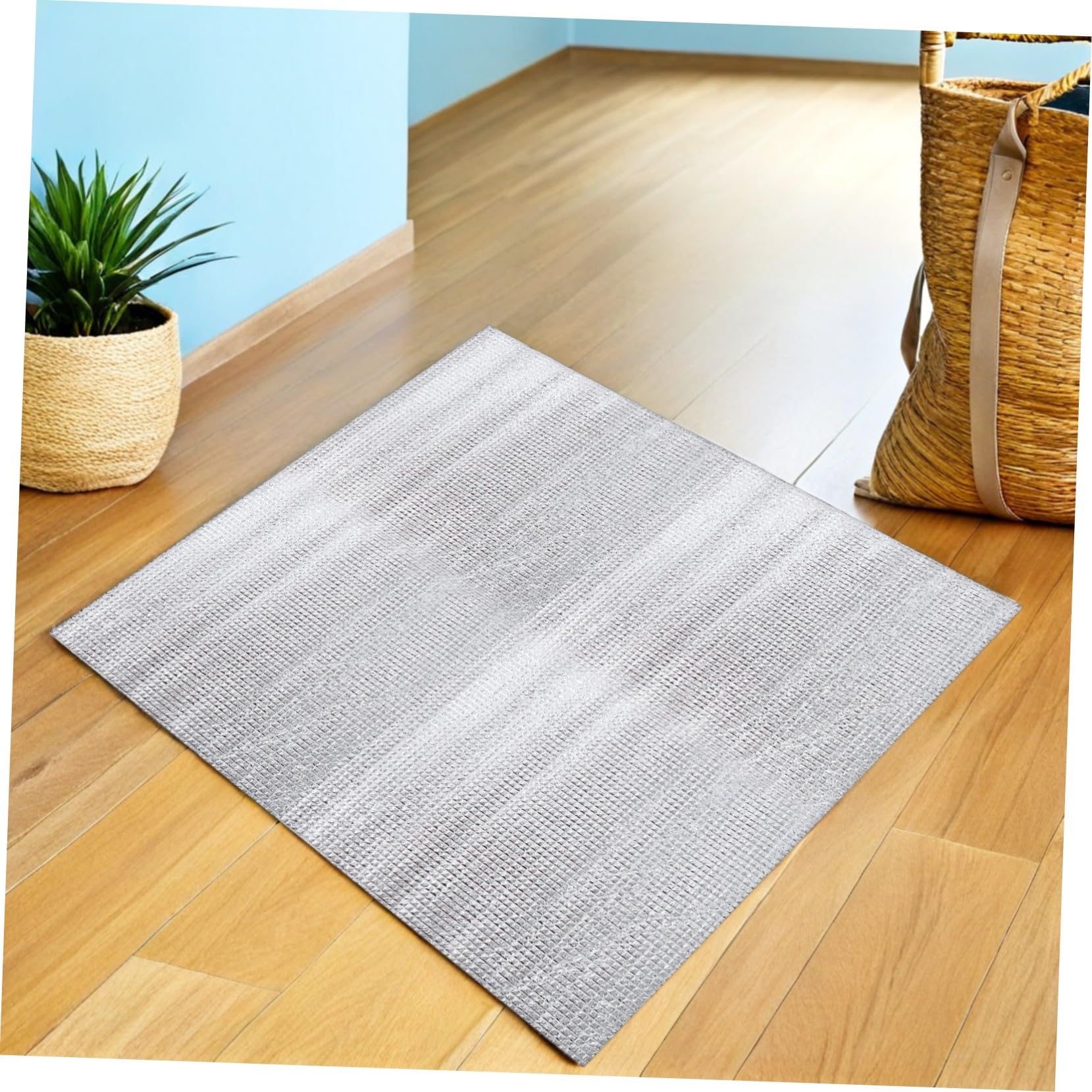 SOIMISS 2sets Coperture Isolate per Ventilatore da Soffitta Guarnizione per Prese d Aria del Sottotetto Copertura per Botola da Soffitta Barriera Termica per Isolamento Domestico Argento