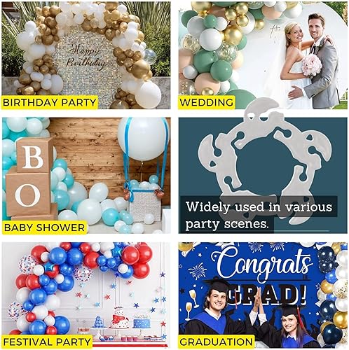 Miniatura 7 de 100 clips de arco de globos, clips de globo reutilizables para arco de globos, suministros de globos de plástico para soporte, clips de guirnalda de