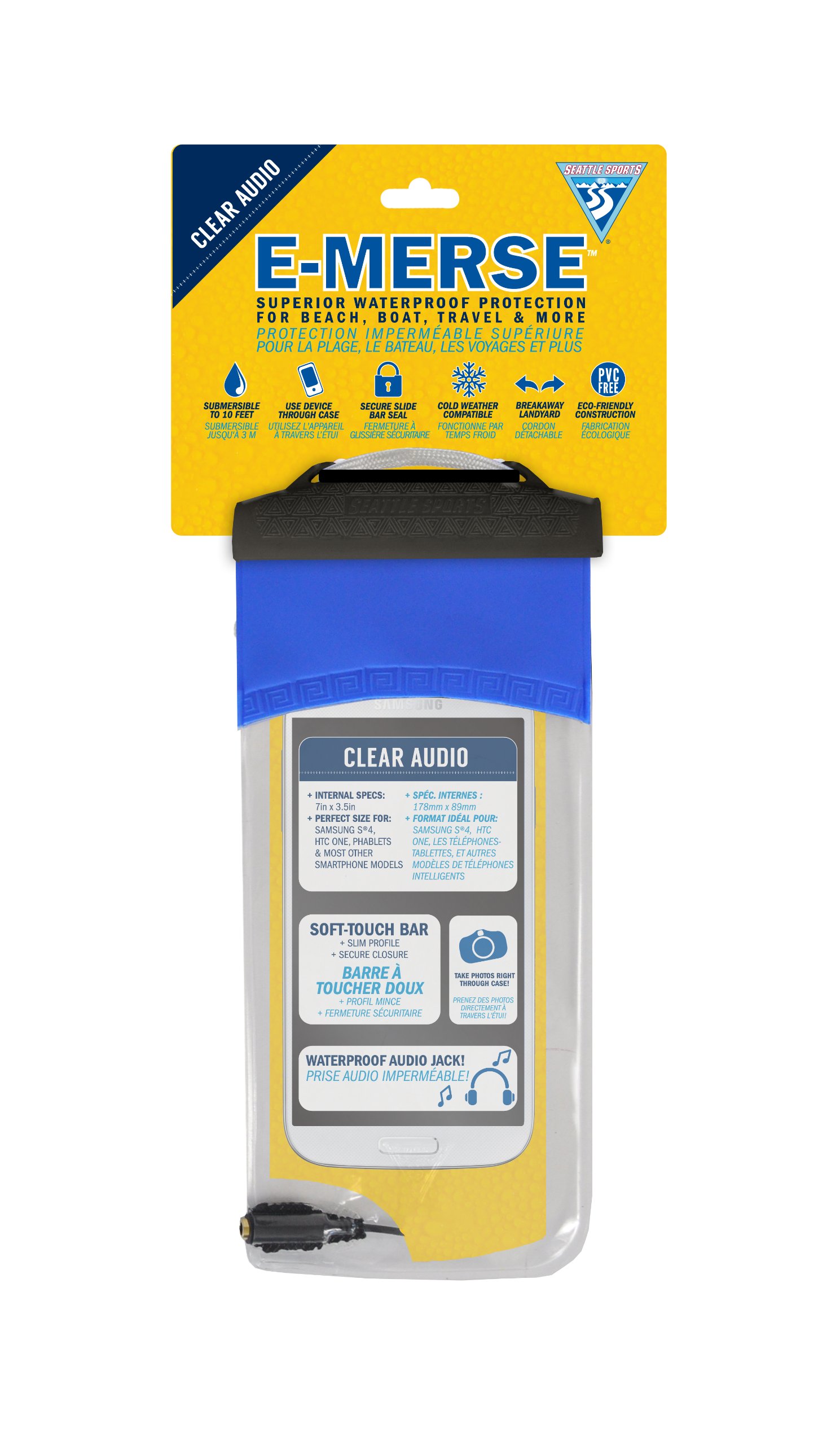 Seattle Sports E-Merse Clear Dry Audio Waterproof Case