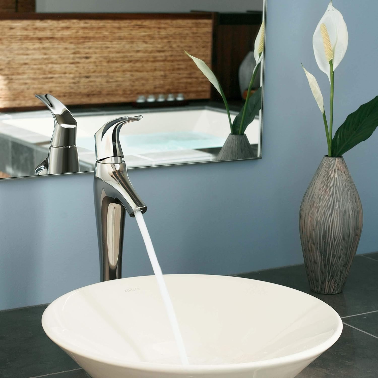 KOHLER K-19774-4-CP Symbol Tall Single Control Lavatory Faucet, Polished Chrome