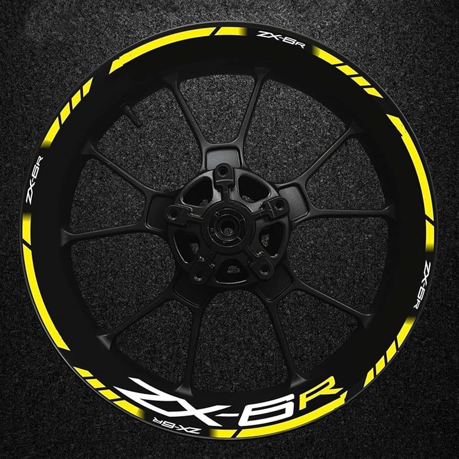 ステッカーキット オートバイ用反射ホイールステッカー ハブ