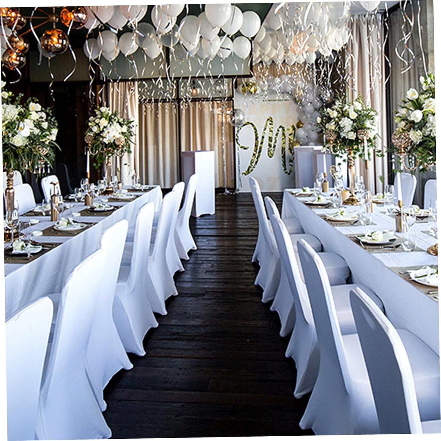 12Pcs Chair Cover, Stretch Spandex Folding Chair Covers Washable Removable Slipcovers Protector for Wedding Party Dining Room Banquet Event Cover, Folding Covers, Kitchen