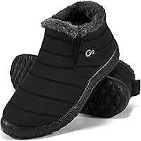 Alicegana Women's Waterproof Snow Boots Winter Fur Lined Ankle Booties Slip-On Lightweight Comfortable Warm