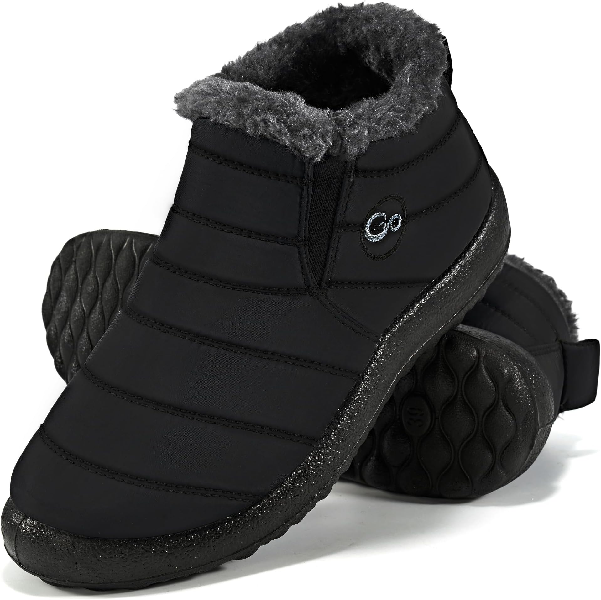Snow Boots for Women Winter: Warm Fur Lined Ankle Booties Comfortable Waterproof Slip On Lightweight Womens Boots