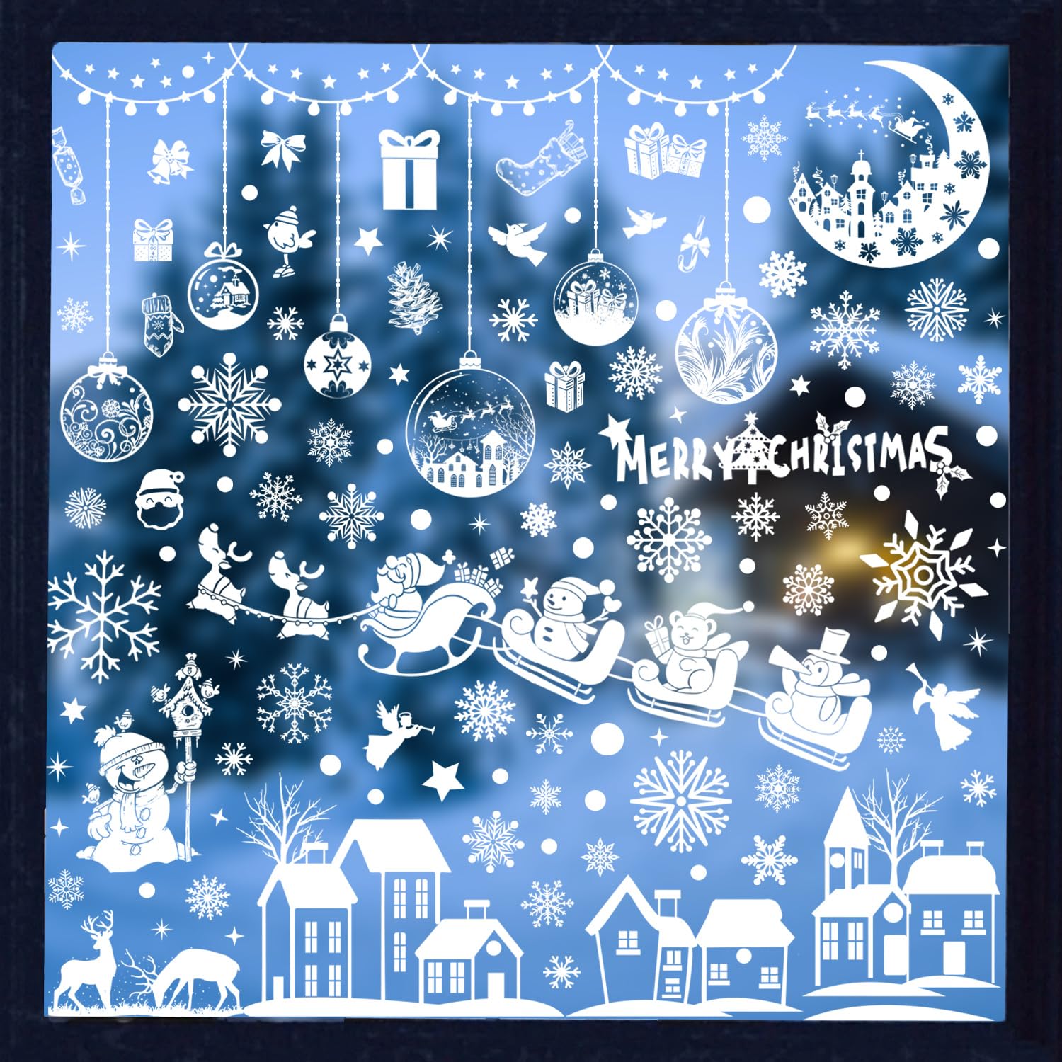 Set di 9 adesivi per finestre Grinch verdi 30*20 cm adesivi statici in PVC per finestre decorazioni natalizie | Leroy Merlin
