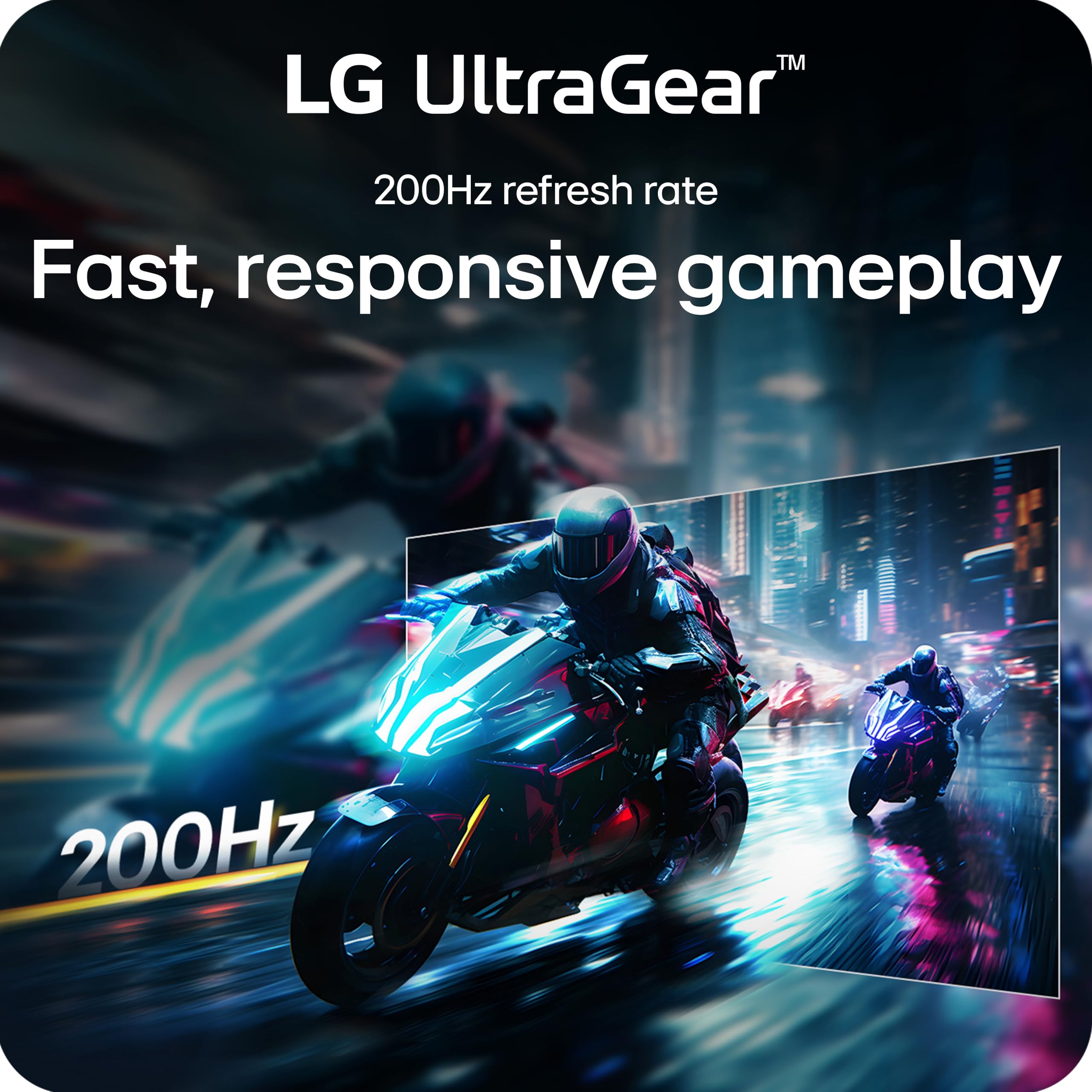 LG 27G610A-B Ultragear QHD Monitor IPS para Juegos de 27 Pulgadas (2560 x 1440), 200Hz, 1 ms, AMD FreeSync Premium, VESA DisplayHDR 400, HDMI, DisplayPort, inclinación/Altura/Giratorio/Soporte