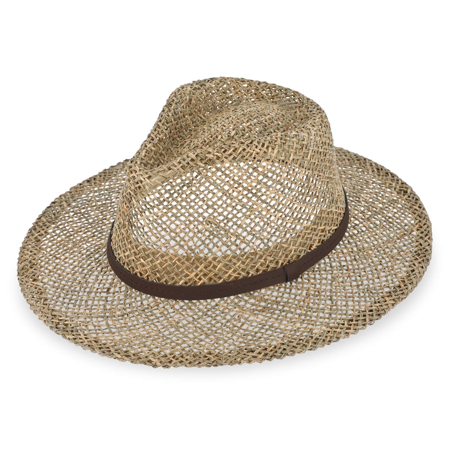 fiebig fedora traveller zomerhoed papier gestreept ribslint naturel | hoedenzsaak jos van dijck