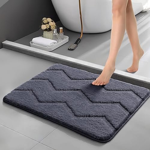 Miniatura 1 de Alfombras de baño para baño, antideslizantes, ultra suaves, gruesas, para bañera, absorbente, para el suelo, de secado rápido, lavable a máquina, de