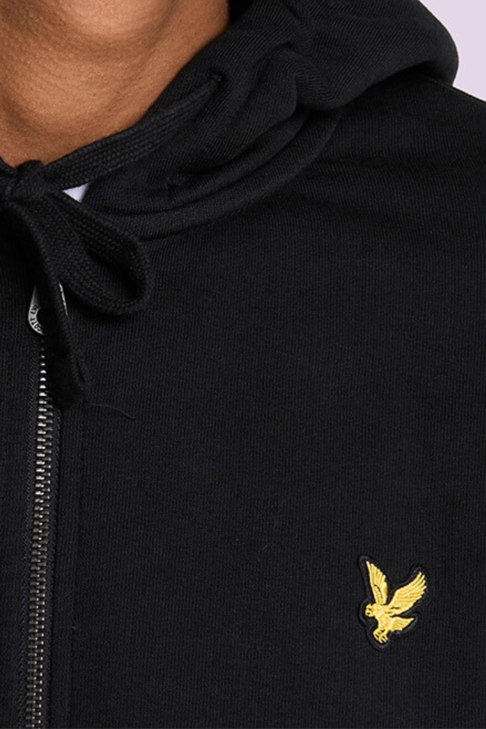 Lyle & Scott Zip Kapuzenpullover für Herren in Grau | Premium Zipper Basic Hoodie Pullover mit Reißverschluss | Winterpulli Herren Warm Hoodie | Sweatjacke aus 100% Baumwolle