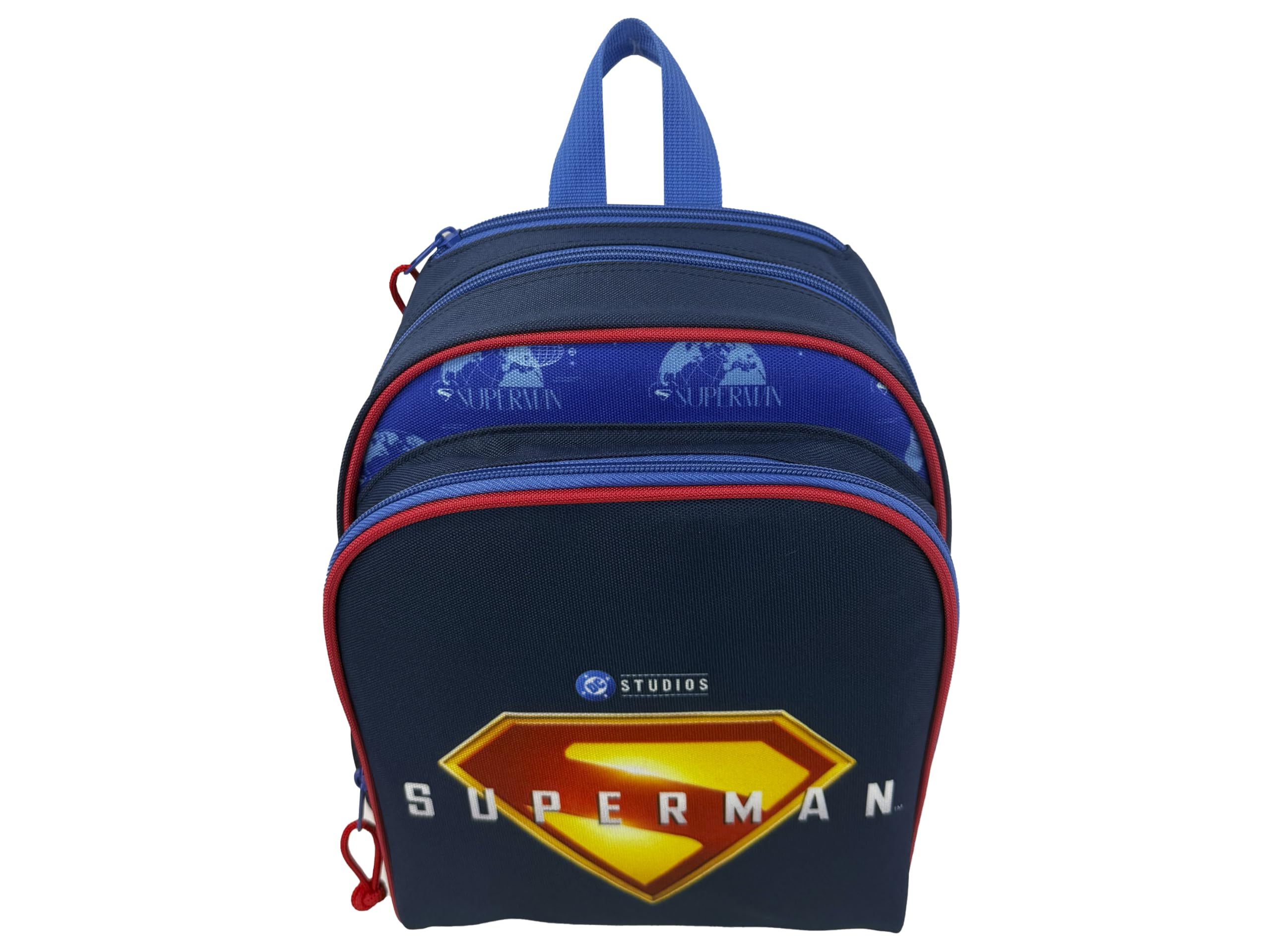 CYPBRANDS - Superman, Zaino per bambini con mantello, Prescolare, Misura 30 cm, Zaino con mantello, Mantello di Superman, Prodotto ufficiale