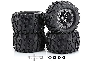 RC Station 1/10 Scale 2.8 Inch Hex RC Wheels for Rustler Stampede
