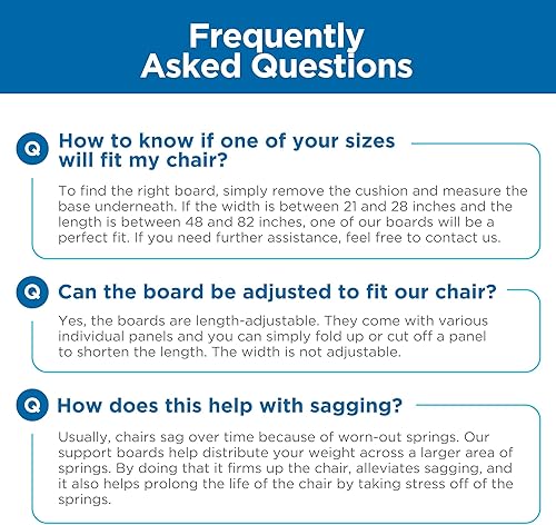 Miniatura 8 de Chair Cushion Support for Sagging Cushions (2-Pack 17x22) Chair Seat Support for Sagging Seat, Under Foam Firming Boards for Recliner and Armchair