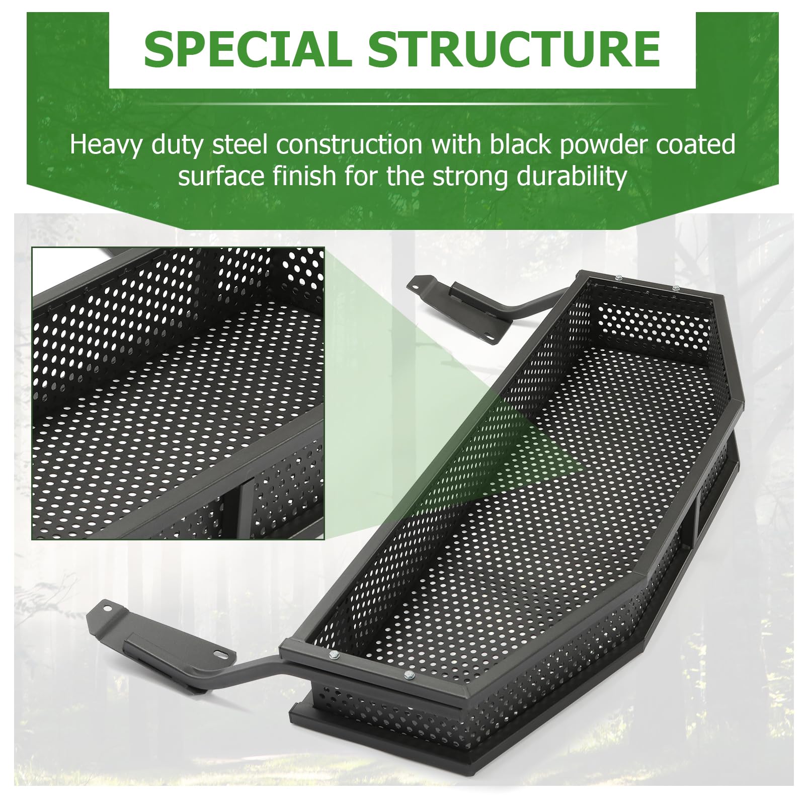 Amazon.com: HECASA Black Front Clay Outer Cargo Basket w/Mounting