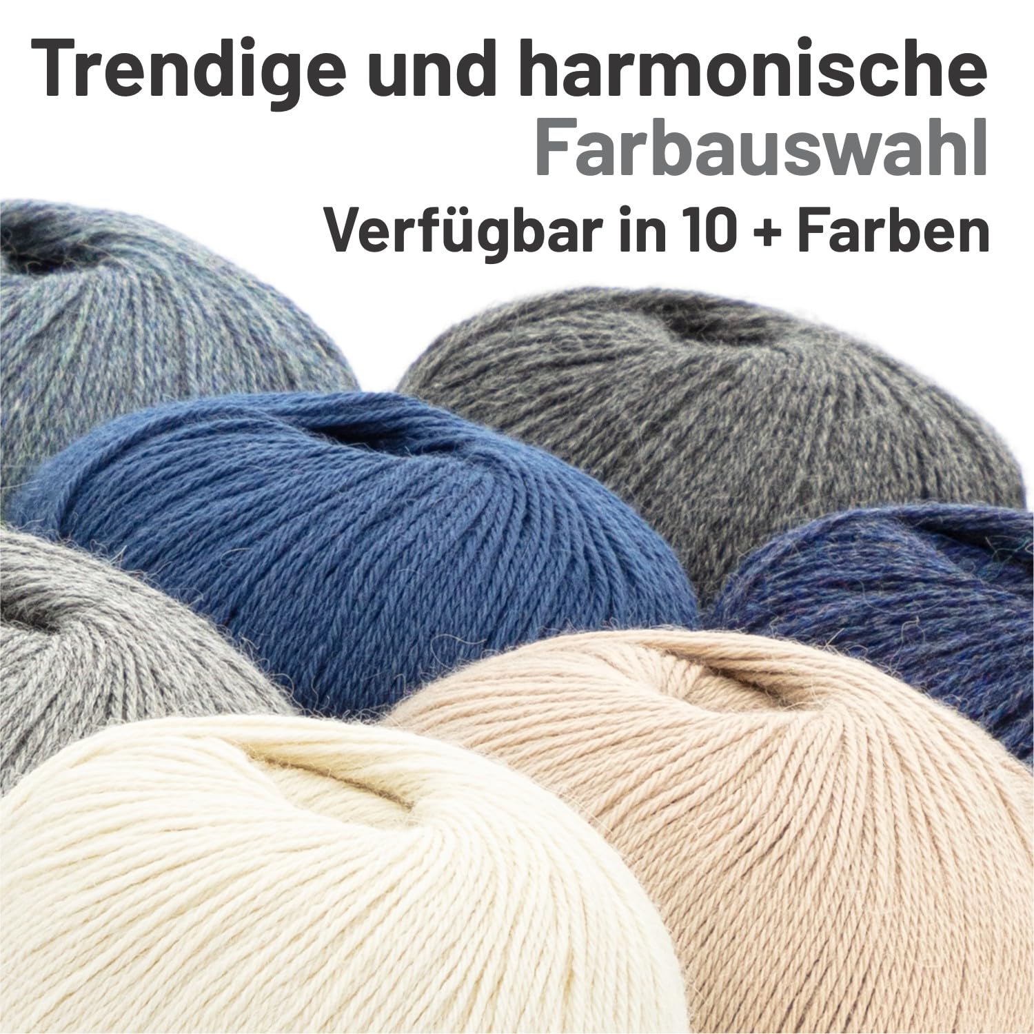 HANSA-FARM |Alpawool 100% Royal Alpaka 200g Set (4 x 50g) edel und absolut kratzfreie Wolle zum Stricken & Häkeln - HF275 Smaragd Melange