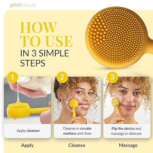 Miniatura 6 de PMD Clean Mini - Dispositivo de limpieza facial inteligente con cepillo de silicona y masajeador antienvejecimiento - Resistente al agua -