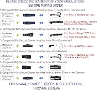 Vista 2 de Vacuum Hose Adapter Kit - Vacuum Attachment Adapters Compatible with Most Vacuum Cleaners - Pool Hose Adapter 1-1/4" or 1-1/2" Connector - 1-7/8