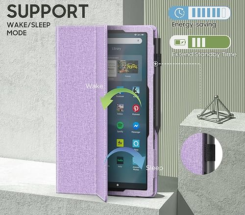 Miniatura 6 de MoKo Funda para Tienda Kindle Fire Max 11 (13 generación, versión 2023) de 11 pulgadas - Funda delgada y plegable con soporte para tableta Fire 11