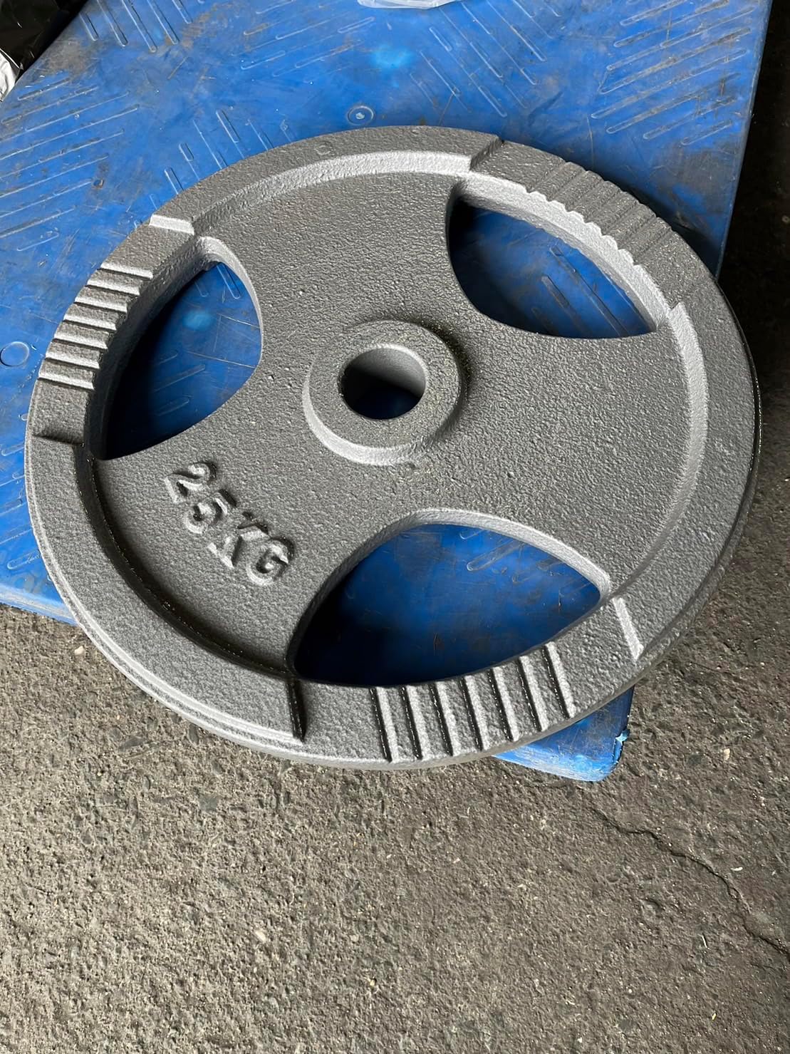 50mm3グリップアイアンプレート 25㎏ 4枚 計100㎏ 50mm3グリップ