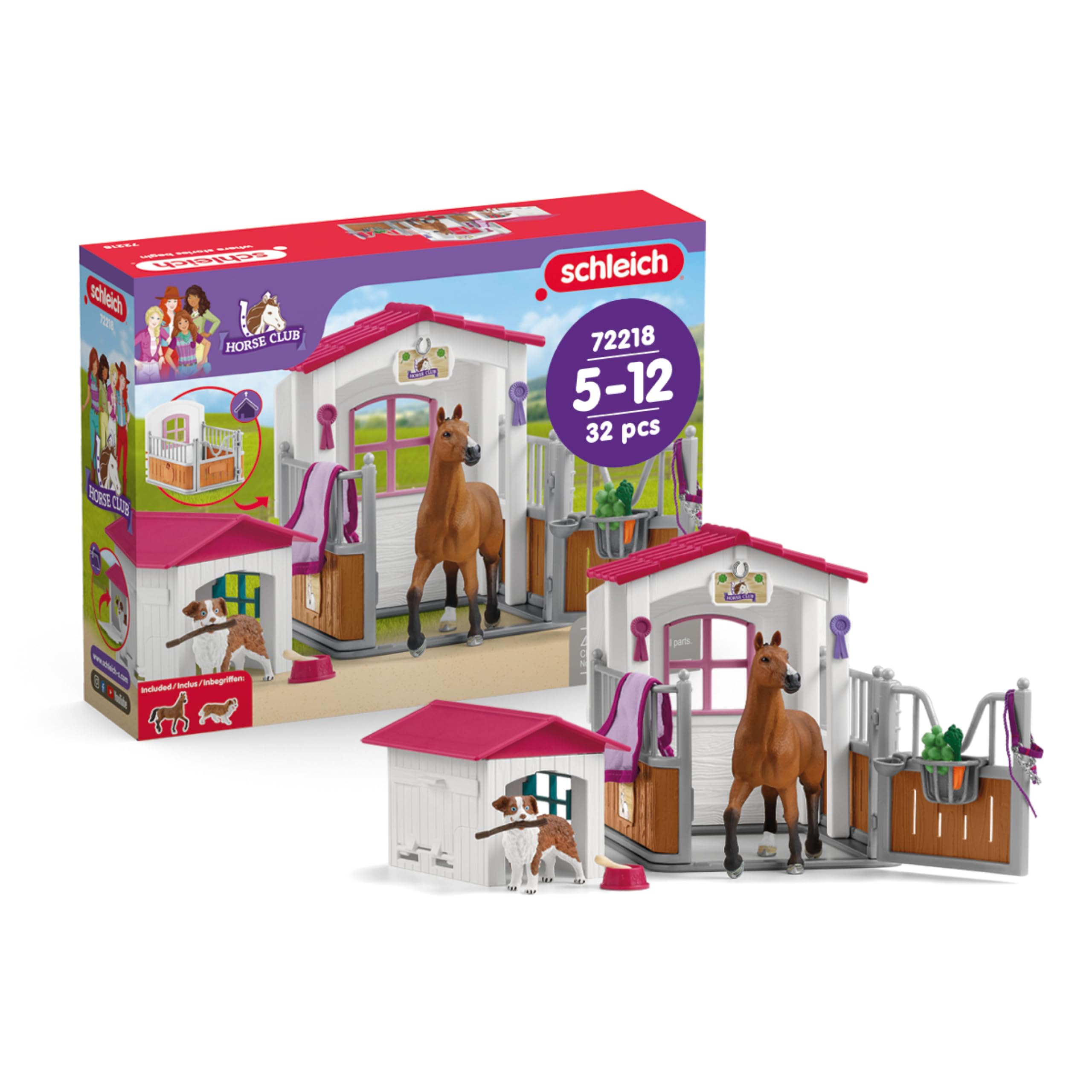 Schleich　カシの木（大）　2005年製　高さ約32㎝ Amazon.com: Schleich Horse Club - 32 PC Stall and Doghouse