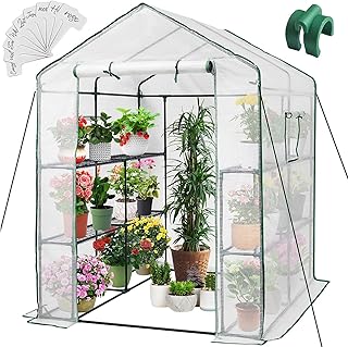Greengro Walk-in Greenhouse with Shelves
