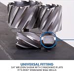 Evolution Power Tools CC500L 1/2-Inch Diameter x 2-Inch Depth of Cut Cyclone High Speed Steel Annular Cutter