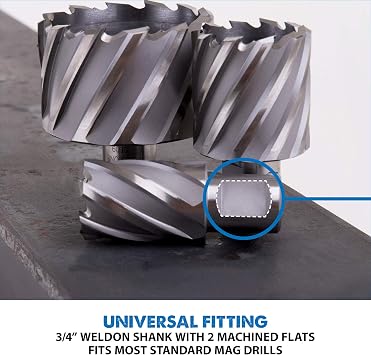 Evolution CC19/32L 19/32-Inch Diameter x 2-Inch Depth of Cut Cyclone High Speed Steel Annular Cutter