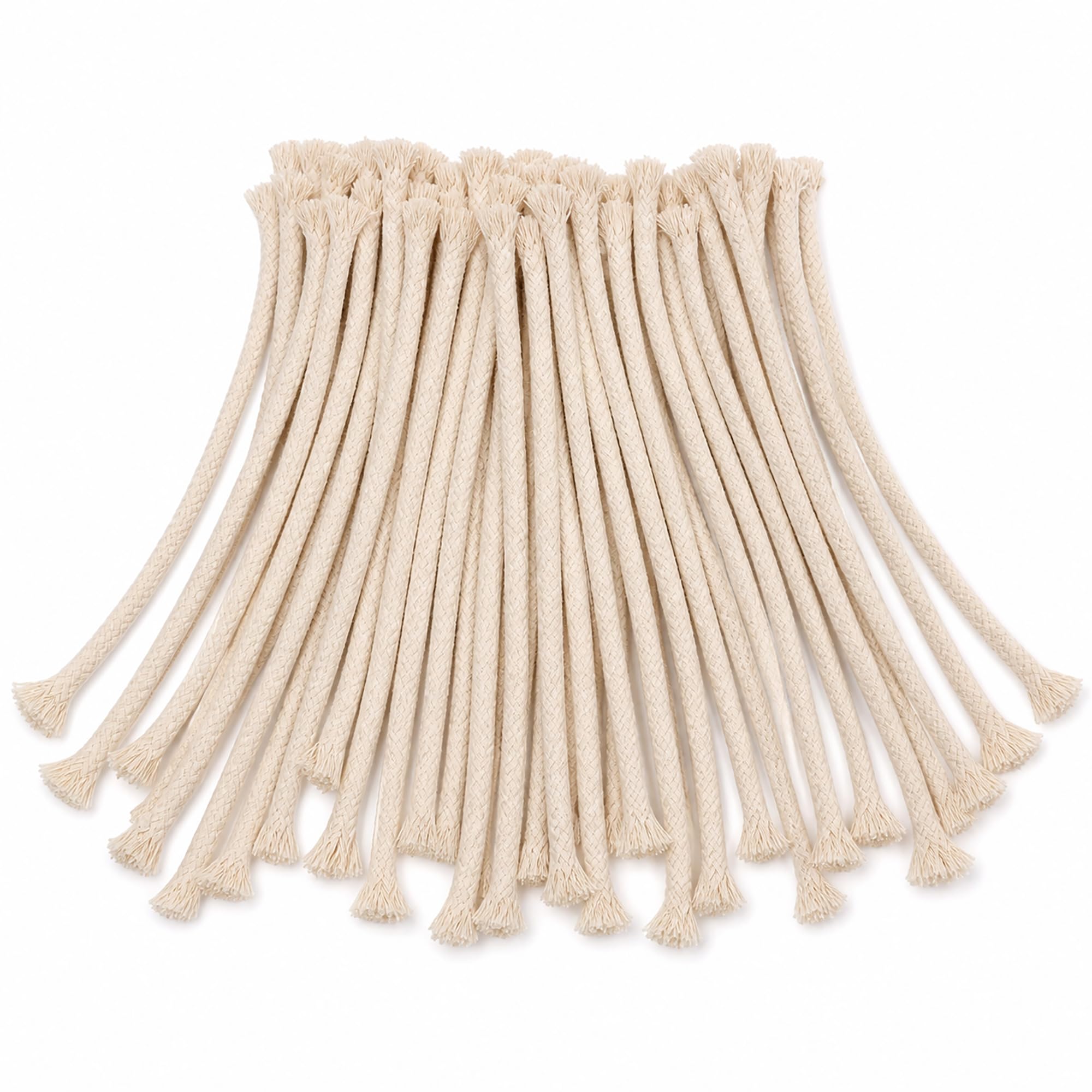 40 Pcs Oil Lamp Wicks, 8mm Round Replacement Wicks for Alcohol Burners