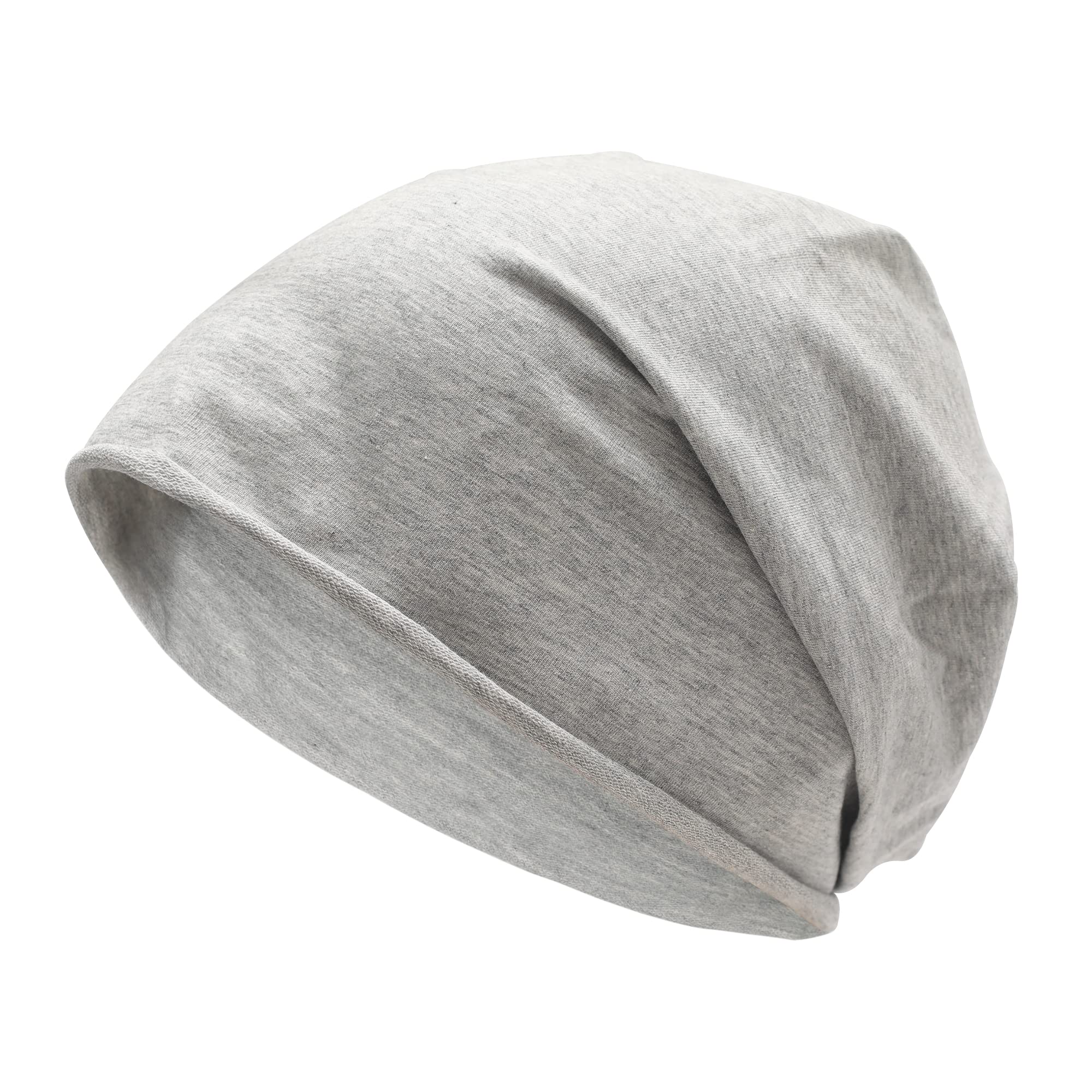 ZLYC Cotton Thin Slouchy Beanie Hat for Men Women Fashion Soft Stretch Knit Skull Cap