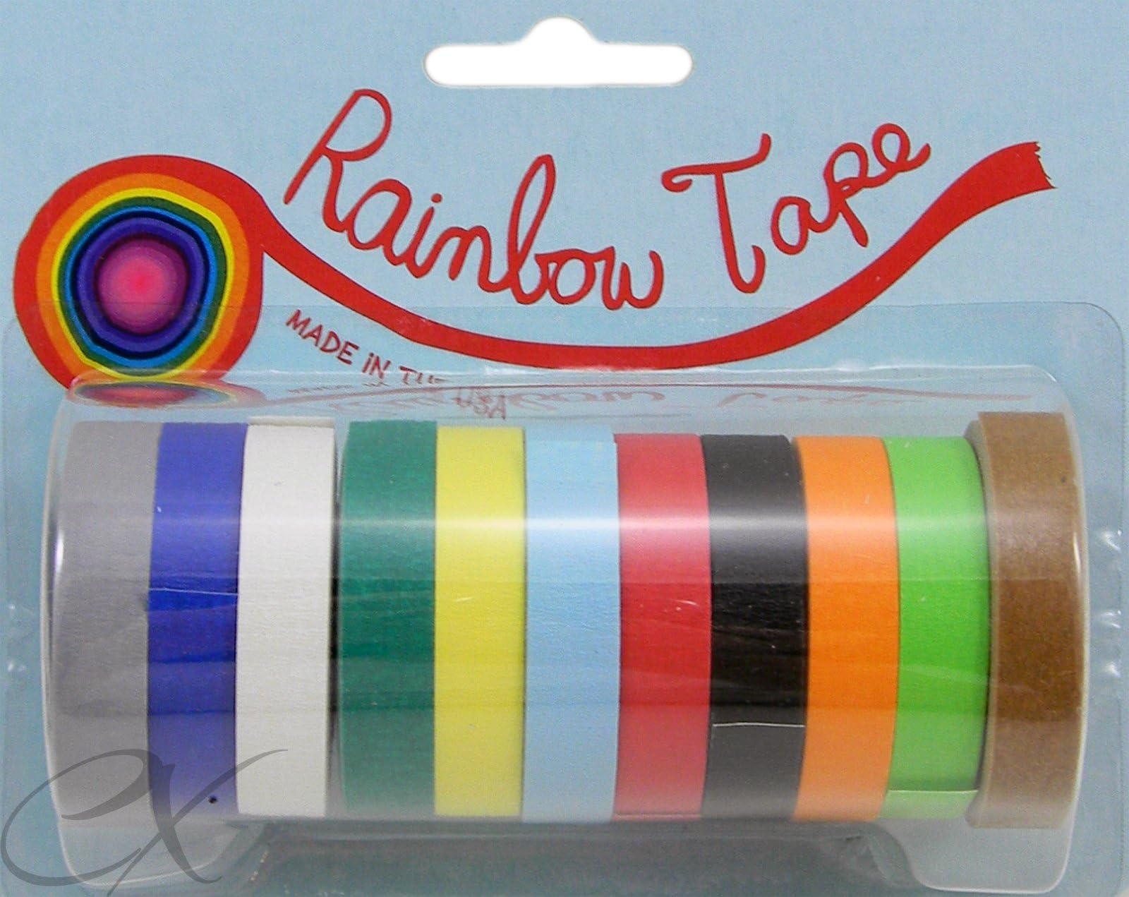 Rainbow Tape Crepe Paper Tape Packs wide roll pack