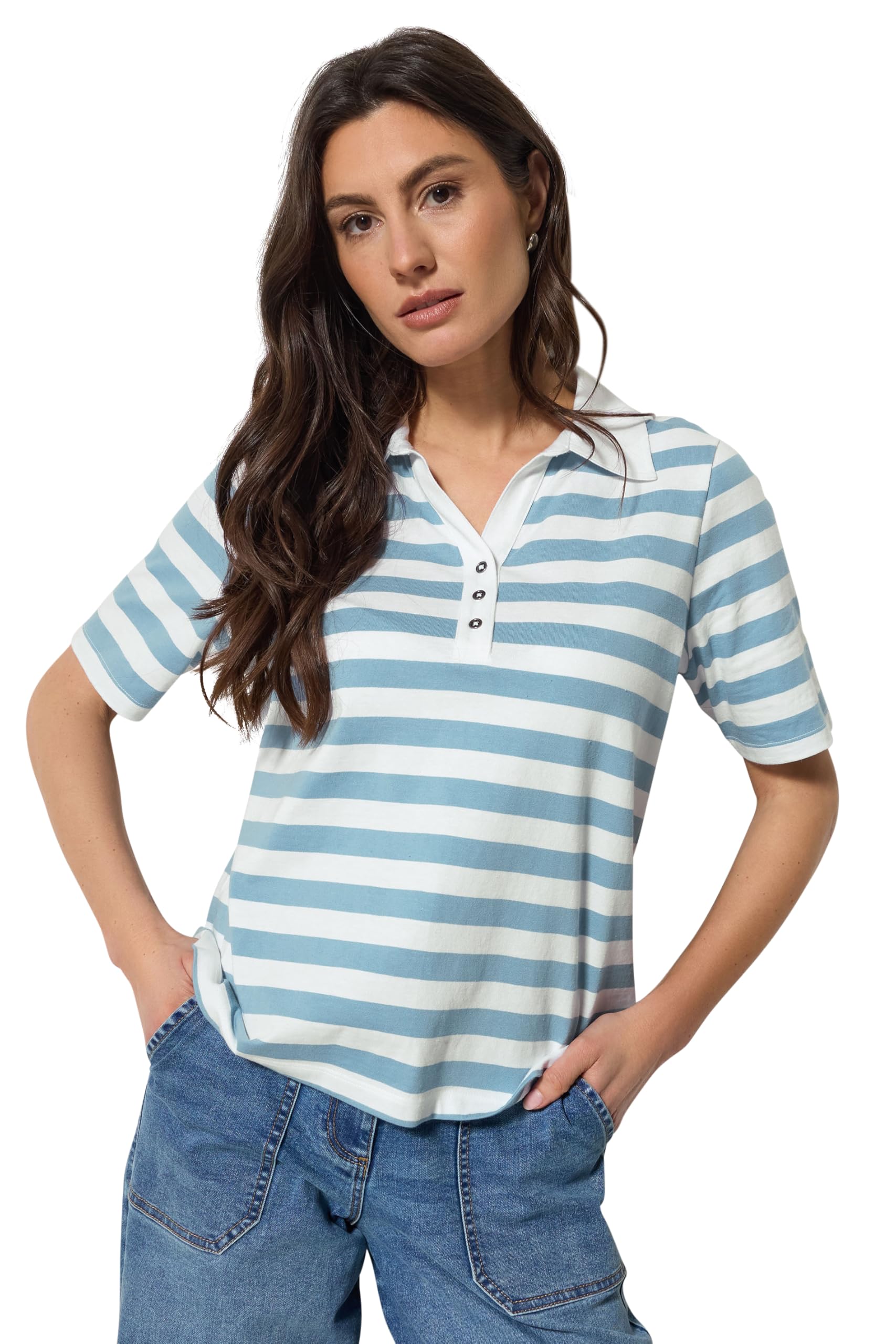 M&Co - Women's Polo Shirt - Short Sleeve - Size 14