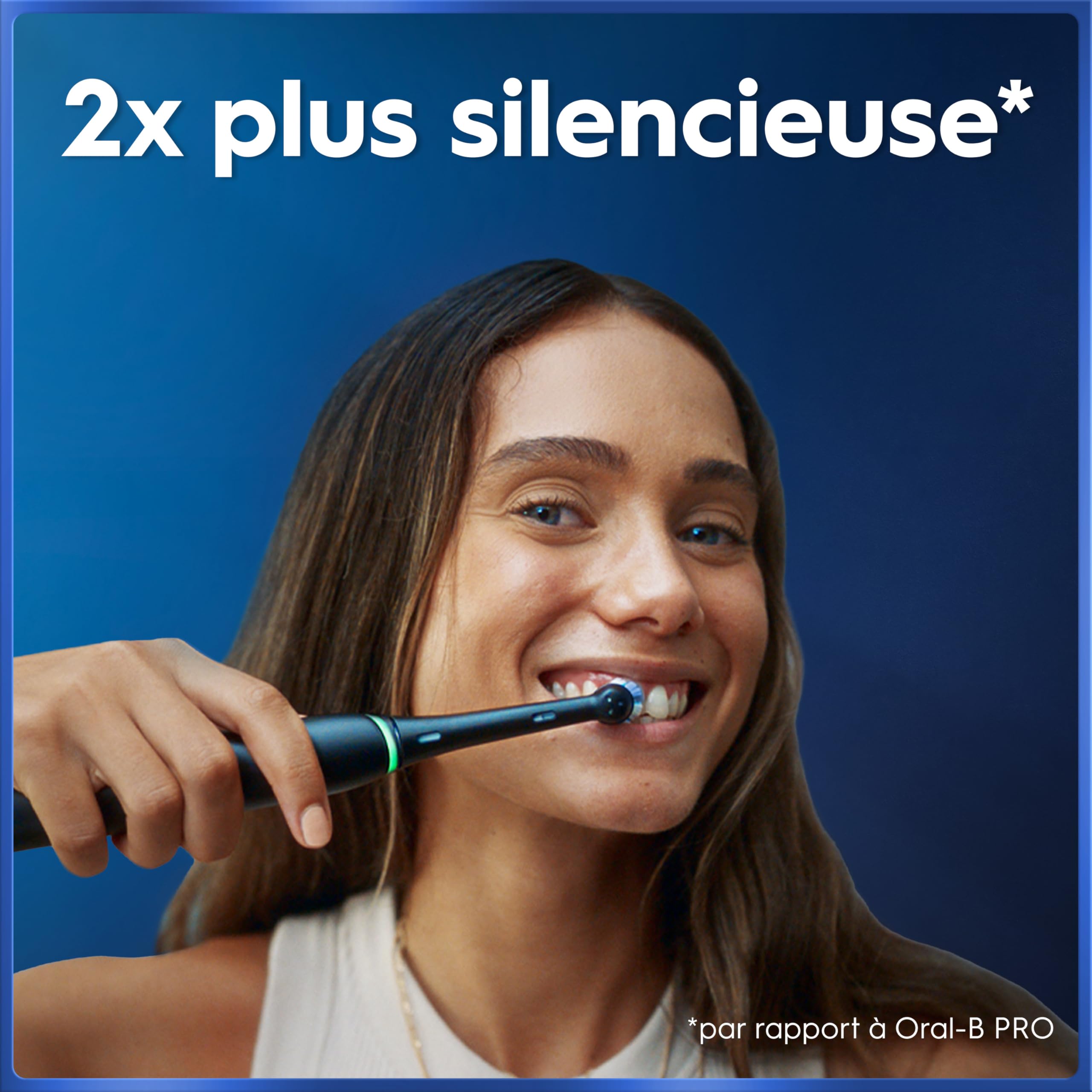 Oral-B Brosse à Dents Electrique iO 5 avec 3 Brossettes de Rechange, Noire – 5 Modes de Brossage dont Douceur et Blancheur, Capteur de Pression sur les Gencives et d’Usure, Batterie Rechargeable