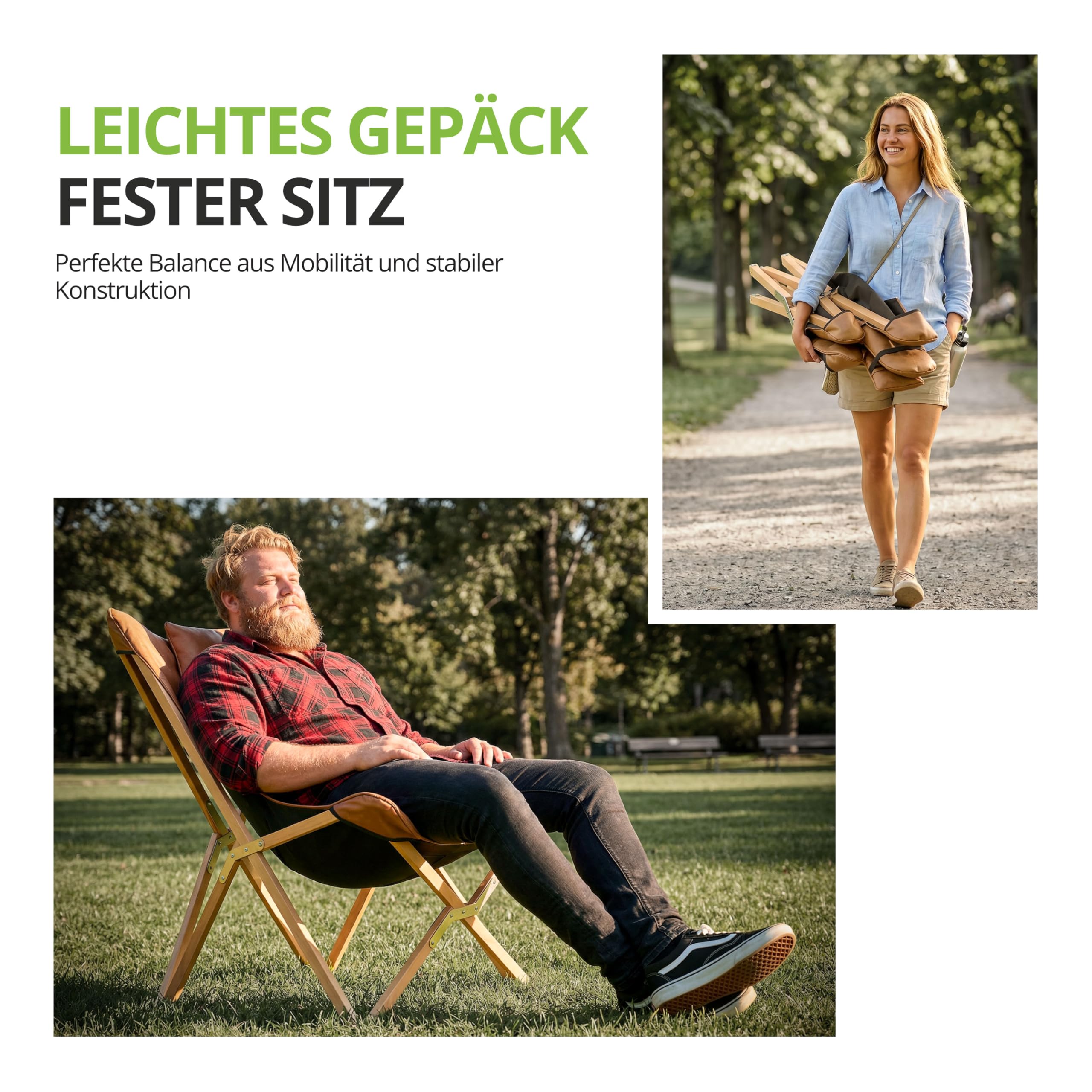 Eclipse Relaxstuhl Siena Loungestuhl Campingstuhl klappbar mit Kopfstütze für Balkon, Garten, Strand und Wohnzimmer ca. 86 x 92 x 78 cm max. Belastbarkeit 120 kg