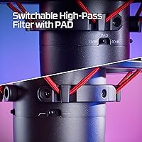 Vista 7 de HyperX Micrófono ProCast: micrófono de condensador de diafragma grande, conexión XLR