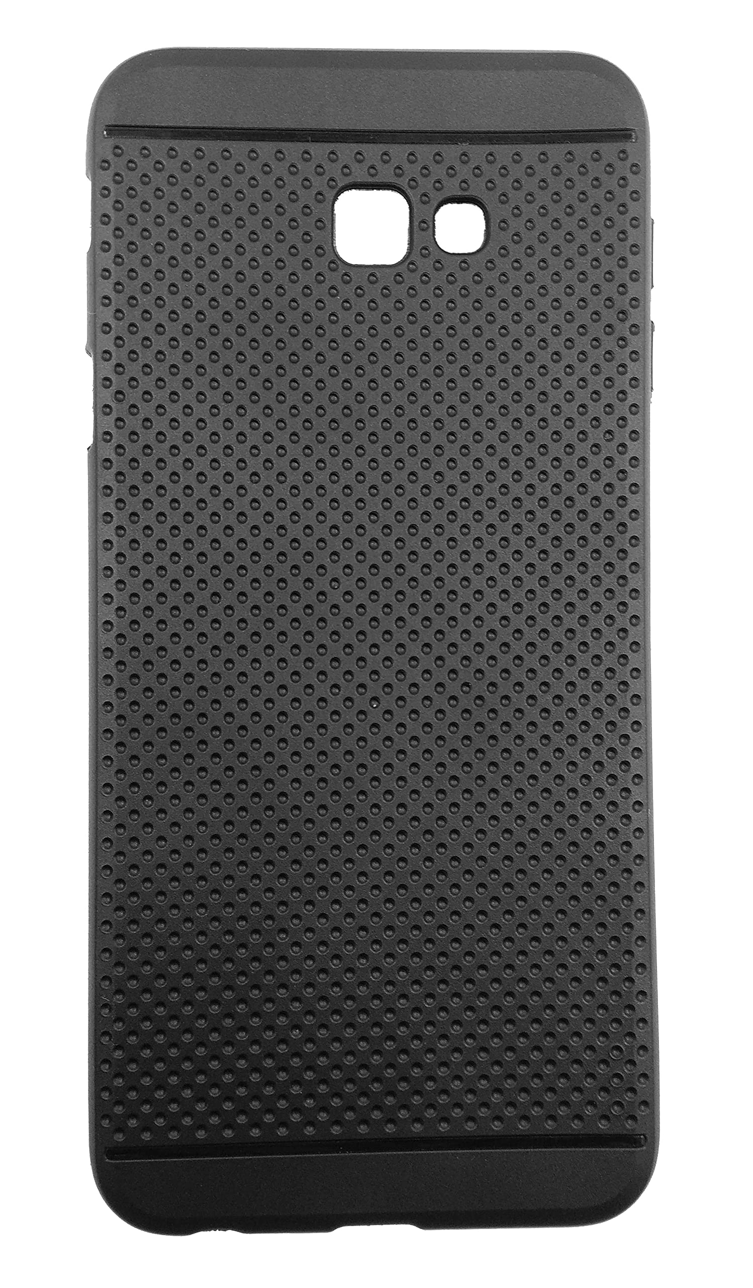 VAKIBO Black Dotted Matte Design Premium Soft Silicon Back Cover Case for Samsung Galaxy J4 Plus