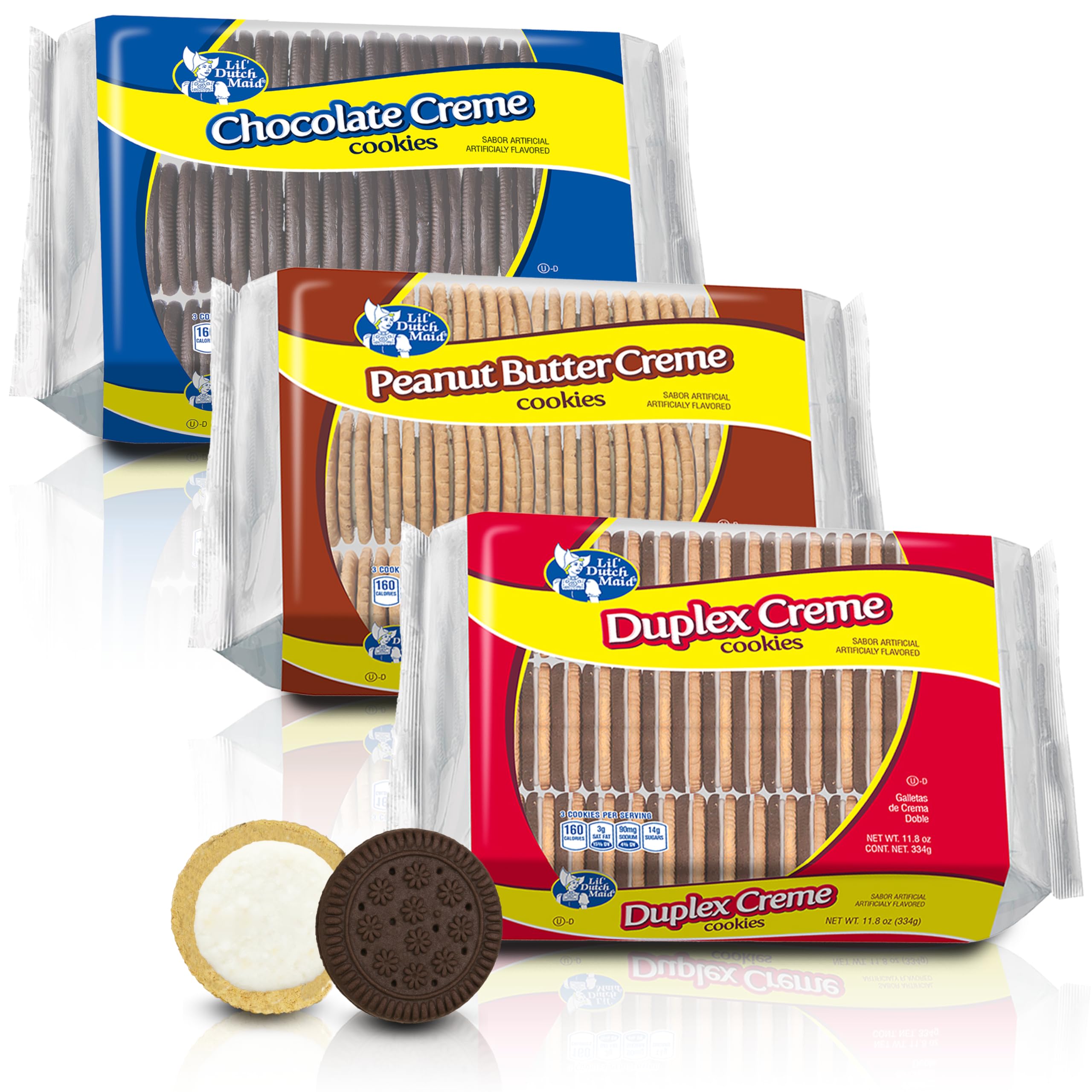 melted butter chocolateflower カバーオールセット Amazon.com: Lil Dutch Maid Creme Cookies Variety Pack | 11.8 oz