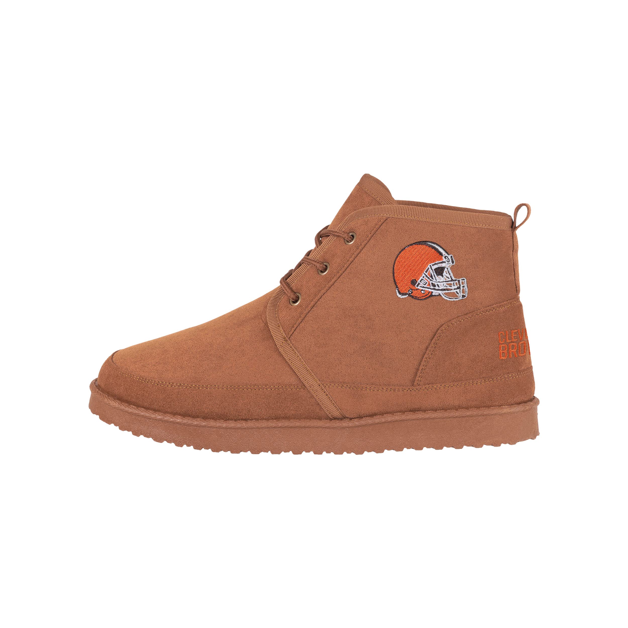 FOCO Cleveland Browns NFL Mens Team Logo Sherpa Lined Boot - 8